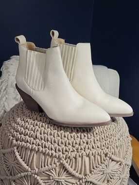 Cream Ankle Boot